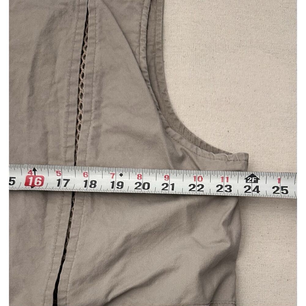 Cabelas Safari Series Vest Mens Large Tan Fishing Hunting Hiking Utility Cargo - Picture 10 of 11